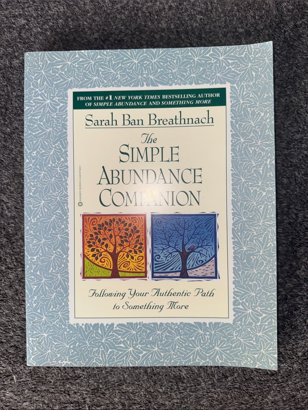 The Simple Abundance Companion Sarah Ban Breathnach paperback Workbook
